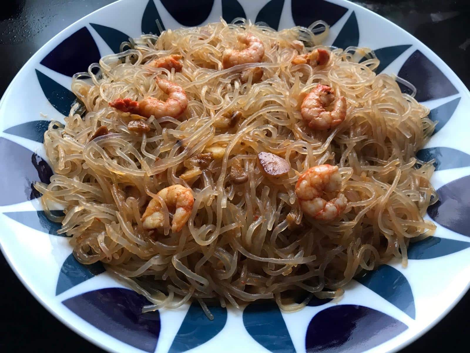 Pasta Konjac con Gambas al Ajillo