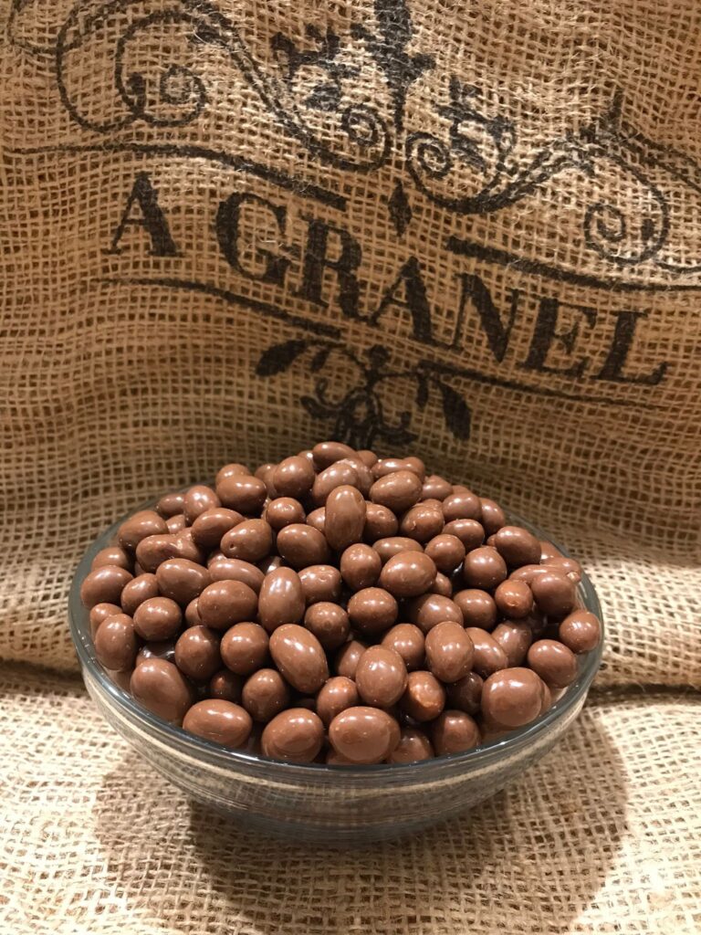 Pistachos con chocolate a granel