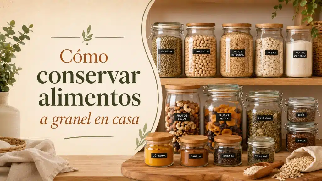 Cómo conservar alimentos a granel en casa Cómo conservar alimentos a granel en casa