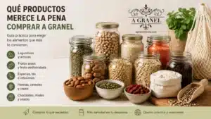 Qué productos merece la pena comprar a granel