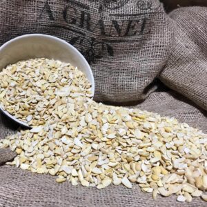 Habas peladas y partidas